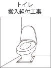 トイレ搬入組付工事