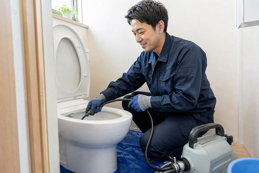 トイレの配管修理・排水管洗浄