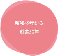 昭和49年から創業50年