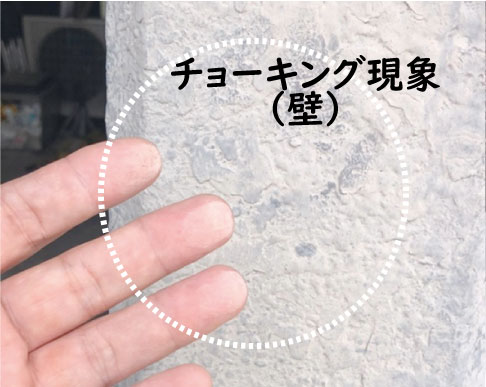 チョーキング現象（壁）