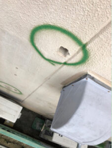 足場設置後再調査②