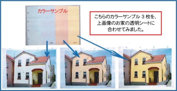 お家とカラーシート