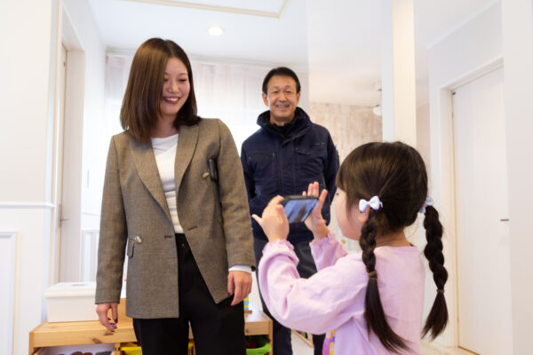 U様お子さまとさくらスタッフ鹿嶋